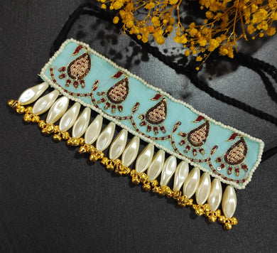 A2 Fashion Handcrafted Zardozi  Choker Necklace For Girls
