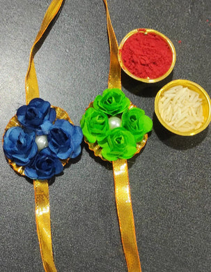 A2 Fashion Fancy Flower Rakhi( Set of 2)