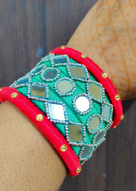 A2 Fashion Mirror work Handcrafted Bangles For Girls