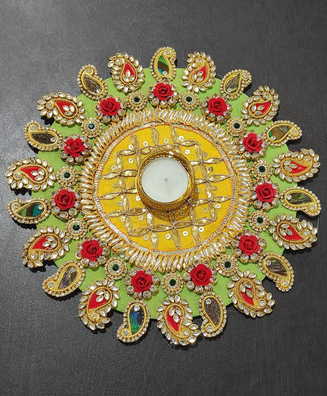 A2 Fashion Festive Decore Decorative Rangoli/ Table Mat