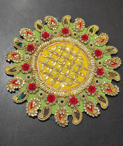 A2 Fashion Festive Decore Decorative Rangoli/ Table Mat