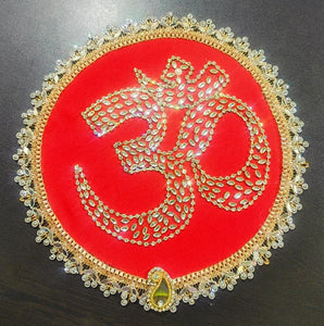 A2 Fashion Decorative Kundan Work "OM"Wall Hanging/Rangoli