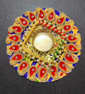 A2 Fashion Decorative Tlight Holder/Diya Holder/Rangoli