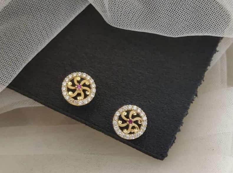 A2 Fashion Gold Plated Stud Earring