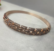 Load image into Gallery viewer, A2 Fashion Rose Gold Plated American Diamond Bracelet