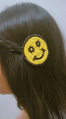 A2 Fashion Smiley Alligator hair clips for Girls/kids ; Hair Accessories For Girls; Hair Clips Set Of 2
