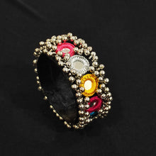 Load image into Gallery viewer, A2 Fashion Boho Banjara Mirror Work Bracelet Handcuff