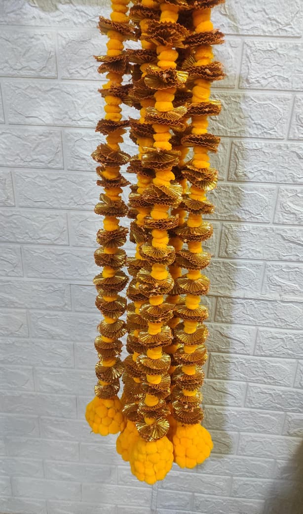 A2 Fashion Gota Hanging For Diwali Decoration/Home Decoration, Pack Of 5
