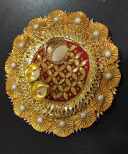 Load image into Gallery viewer, A2 Fashion Decorative Rakhi special Kumkum Tilak Plate For Pooja/Gifting