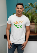 Load image into Gallery viewer, A2 Fashion Indian Flag Tri-color White Round Neck T-Shirt