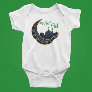 "My First Eid"-Romper For Baby Girl And Baby Boy