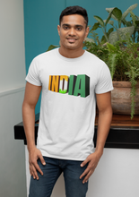 Load image into Gallery viewer, A2 Fashion Indian Flag Tri-color White Round Neck T-Shirt