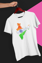 Load image into Gallery viewer, A2 Fashion Indian Flag Tri-color White Round Neck T-Shirt