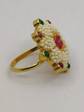 Load image into Gallery viewer, Gold Plated Pearl Ring