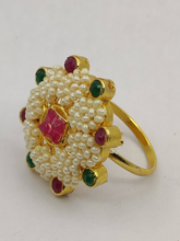 Load image into Gallery viewer, Gold Plated Pearl Ring