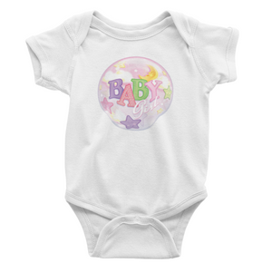 "Baby Girl" Romper For Baby Girls,White,Printed,Cotton