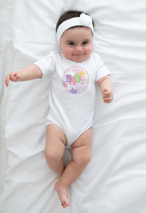 "Baby Girl" Romper For Baby Girls,White,Printed,Cotton