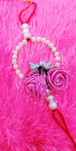 Exclusive Handmade Floral Pearl Rakhi