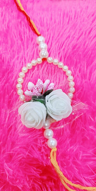 Exclusive Handmade Floral Pearl Rakhi