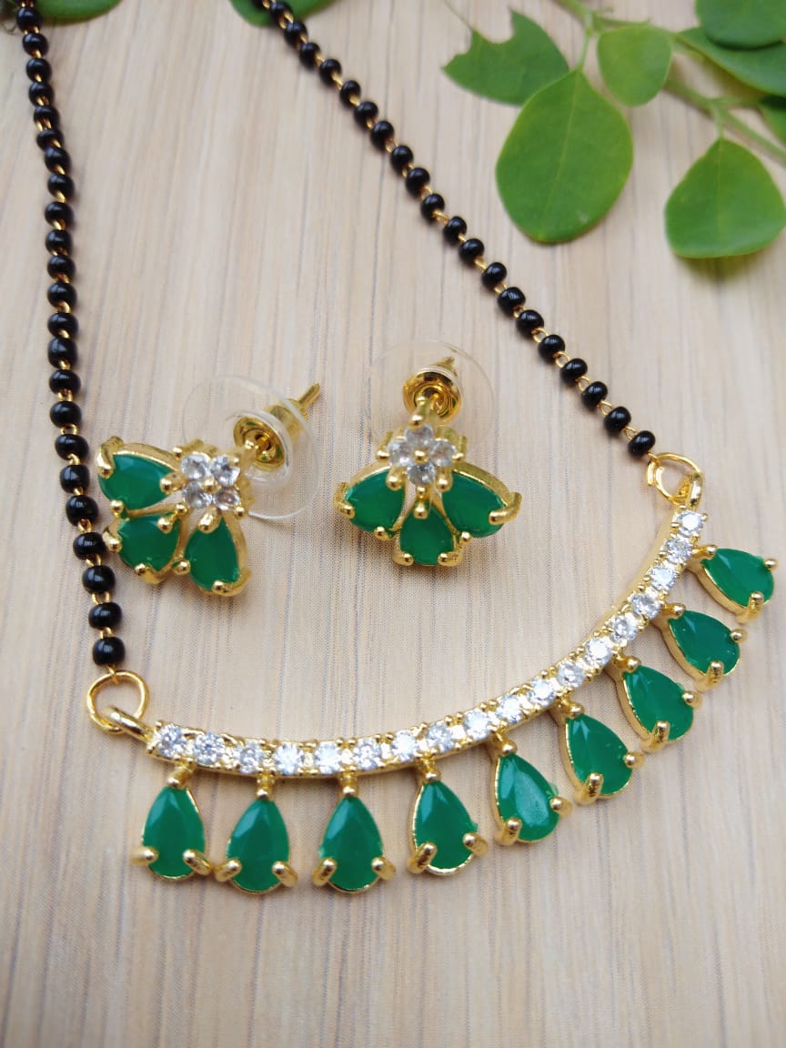 Stone Embellished Mangalsutra Set