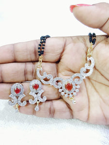 American Diamond Mangalsutra Set