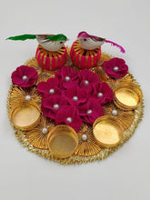 Load image into Gallery viewer, A2 Fashion Diwali Decorative Floral Gota Patti Candle Holder