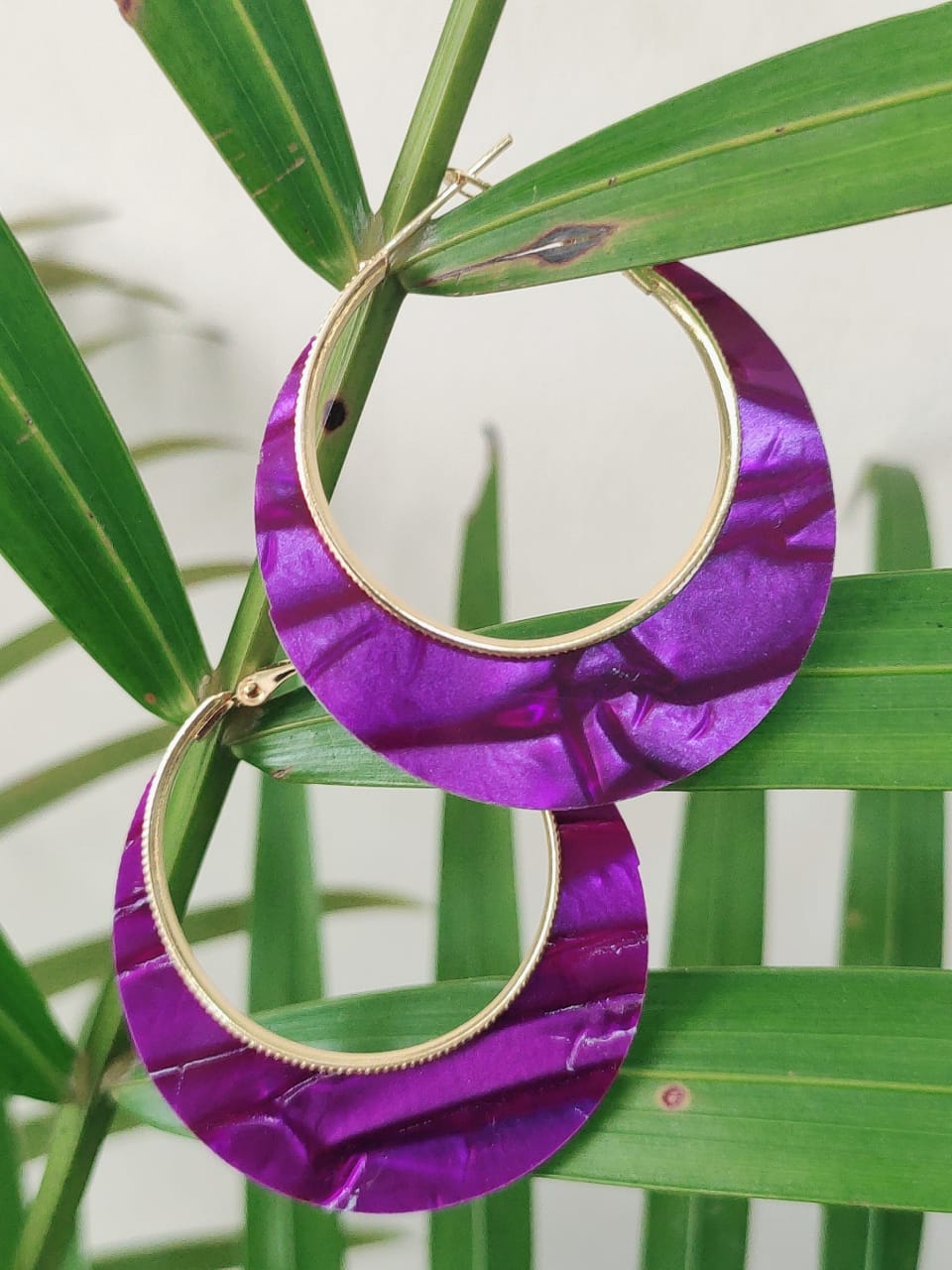 Trendy Colourful Hoop Earring