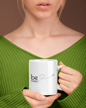 Load image into Gallery viewer, A2 Fashion &#39;Be Happy&#39; Printed Ceramic Coffee Mug