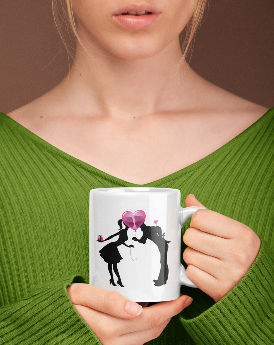 A2 Fashion Valentine's Special Heart Printed Coffee Mug