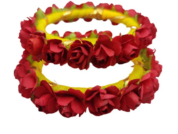 HathPhool - Beautiful Floral Hand Bracelet For Haldi and Mehndi –  Saubhagyavati.in