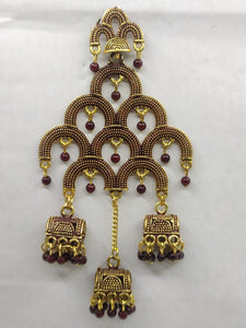 A2 Fashion Valentine Collection Antique Gold Plated Long Fashion Earring