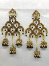 Load image into Gallery viewer, A2 Fashion Valentine Collection Antique Gold Plated Long Fashion Earring