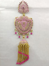 Load image into Gallery viewer, A2 Fashion Gold Plated Pink Long Fashion Party Wear Earrings For Women