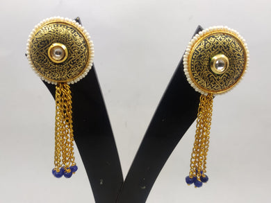 A2 Fashion Meenakari Antique Gold Plated Fashion Earring