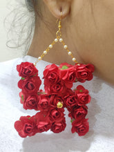 Load image into Gallery viewer, A2 Fashion Boho Style Statement Flower Embellished Swastik Earring