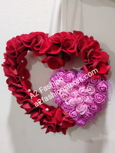 A2 Fashion Valentine's Day Red Pink Flower Heart