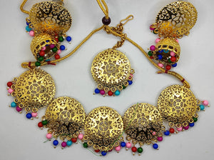 A2 Fashion Radiant Multicolor Symphony Gold-Plated Jewelry Set