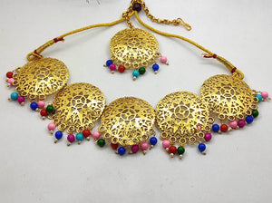 A2 Fashion Radiant Multicolor Symphony Gold-Plated Jewelry Set