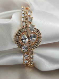 A2 Fashion Shimmering American Diamond Bracelet For Women And Girls