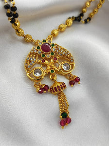 A2 Fashion Gold PlatedAmerican Diamond  Mangalsutra