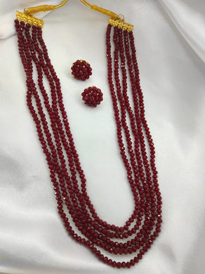 A2 Fashion Elegant Beaded Necklace and Earring set For Women