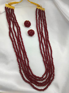 A2 Fashion Elegant Beaded Necklace and Earring set For Women