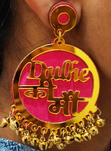 A2 Fashion Adorable Gold Plated Dulhaniya Collection "Dulhe Ki Maa" Customised Fancy Earring