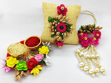 A2 Fashion Designer Bhai Bhabhi Rakhi,Couple Rakhi,Rakhi Lumba Set