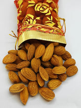 Load image into Gallery viewer, Exclusive Potli Of Bhai Bhabhi Stone Rakhi With Almonds And Kumkum Plate