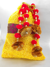 Load image into Gallery viewer, Exclusive Potli Of Bhai Bhabhi Stone Rakhi With Almonds And Kumkum Plate