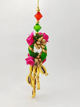 Load image into Gallery viewer, Floral Handcrafted Bhai Bhabhi Rakhi Set