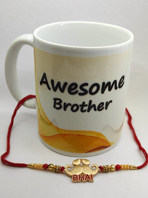 Trendy Metal Rakhi With Mug