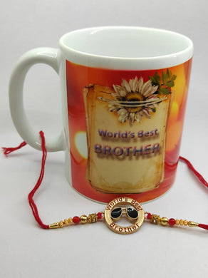 Trendy Metal Rakhi With Mug