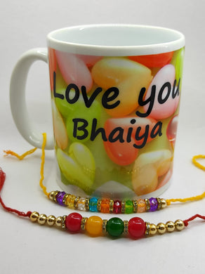 Trendy Metal Rakhi With Mug